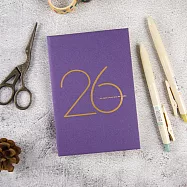 【conifer綠的事務】2026年50K年旅軟背精裝橫式週誌 霧光紫