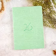 【conifer綠的事務】2026年32K光合時光軟皮精裝方格週誌 靜水