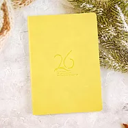 【conifer綠的事務】2026年32K光合時光軟皮精裝方格週誌 檸光