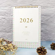 【conifer綠的事務】2026年25K時間絮語直式桌曆 粉紅花園