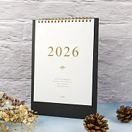 【conifer綠的事務】2026年25K時間絮語直式桌曆 星空黑