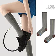 【JDS設計襪】微壓薄款 健身小腿肌運動壓力襪 - 灰色