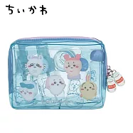 【日本正版授權】吉伊卡哇 旅行用分裝瓶組 Chiikawa - 藍色款