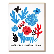 【Fugu Fugu Press】Happiest Birthday Cat 生日卡 #FF0565