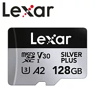 Lexar 雷克沙 128GB Silver Plus microSDXC UHS-I A2 U3 V30 記憶卡