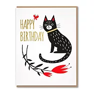 【Fugu Fugu Press】Bday Flower Cat 生日卡 #FF0364