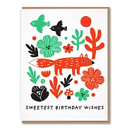 【Fugu Fugu Press】Sweetest Bday Fox 生日卡 #FF0566