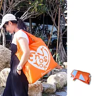 ENVIROSAX 折疊環保購物袋─玩趣標誌 元氣橘