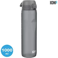 ION8 Extra Large 運動休閒水壺 I8RF1000 收納扣環 1000ml (運動水壺 彈蓋) 灰色