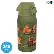 ION8 Small 運動休閒水壺I8RF350 圖案款 / 收納扣環 350ml (運動水壺 彈蓋) 抹茶綠
