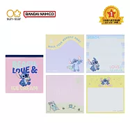 sun-star 史迪奇夏日海灘方形便條紙 冰淇淋