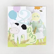 【Caroline Gardner】BOY FARM 生日折疊卡 #ZIG003