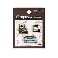 KOKUYO Eric聯名金屬徽章- 棕(打字機款)