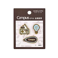 KOKUYO Eric聯名金屬徽章- 棕(修正帶款)