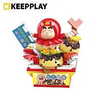【正版授權】KEEPPLAY 積木公仔 蠟筆小新 零食系列 章魚小丸子 啟蒙積木/Qman