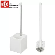 日本LEC KAKU馬桶刷(附收納盒)白色