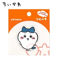 【日本正版授權】吉伊卡哇 可重複黏貼貼紙 Chiikawa - 小八貓