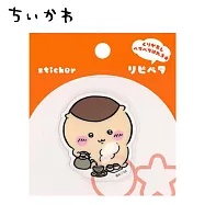 【日本正版授權】吉伊卡哇 可重複黏貼貼紙 Chiikawa - 栗子饅頭