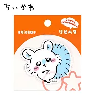【日本正版授權】吉伊卡哇 可重複黏貼貼紙 Chiikawa - 小桃鼠