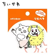 【日本正版授權】吉伊卡哇 可重複黏貼貼紙 Chiikawa - A款