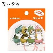 【日本正版授權】貓福珊迪 可重複黏貼貼紙 mofusand - K款