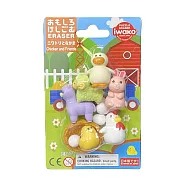 IWAKO 造型橡皮擦/雞和朋友們