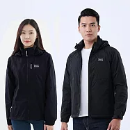 【遊遍天下】男女款防水防風刷毛保暖機能外套(GJ21003) 2XL 黑色