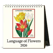 美國 Cavallini &Co. 2026 桌曆/月曆 _Language Of Flowers