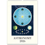 美國 Cavallini &Co. 2026 掛曆/月曆 _Astronomy