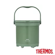 【THERMOS 膳魔師】燜燒提鍋4.5L_森活綠境系列_霧松綠(TCRA-4502-MPG)