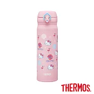 【THERMOS膳魔師】HelloKitty不鏽鋼超輕量彈蓋真空保溫瓶500ml(JNL-504KT-SSFM)