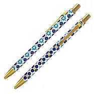 【IWI】RETRO時光系列 0.5mm中性筆- 台灣花磚博物館聯名版- 寶藍安康