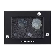 [星巴克]果凍感貓掌吸管套組