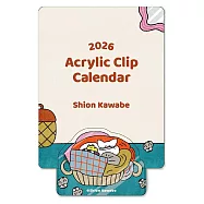 【日本A.P.J】2026 壓克力夾月曆 ‧ Shion Kawabe