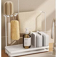 【好拾選物】立式海綿抹布架 白色