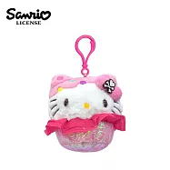 【日本正版授權】凱蒂貓 玩偶吊飾 - 杯子蛋糕款