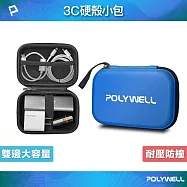 POLYWELL 拉鍊式EVA收納包 /藍色