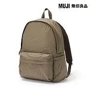 【MUJI 無印良品】可減輕肩膀負擔撥水加工鋪棉後背包 駝色