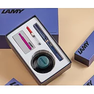 LAMY SAFARI 狩獵者系列 暮藍色 50ML鋼筆墨水禮盒 筆尖-F 暮藍色