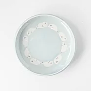 【日本Yamani】美濃燒|海豹 釉燒陶瓷深盤16.8cm ‧ 藍