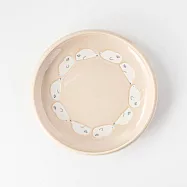 【日本Yamani】美濃燒|海豹 釉燒陶瓷深盤16.8cm ‧ 粉