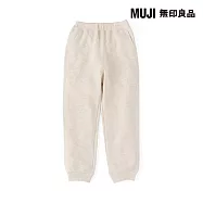 【MUJI 無印良品】兒童裏毛休閒褲 110 淺米