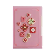 【日本Green Flash】甜點藝術家KUNIKA聯名 三層資料夾A5 ‧ 紅色