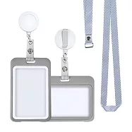 【E.dot】可拆式頸繩伸縮識別證套 (門禁卡套 悠遊卡套) 豎款