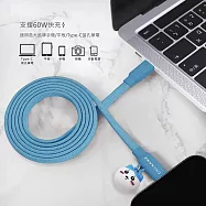 吉伊卡哇 Type-c to Type-c 磁吸快充線 小八貓