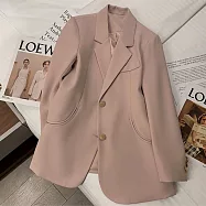 【MsMore】 西裝外套韓版氣質女神範休閒小西服# 125537 XL 玫紅色