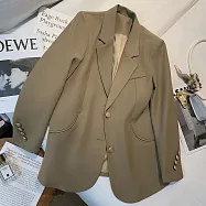 【MsMore】 西裝外套韓版氣質女神範休閒小西服# 125537 XL 咖色