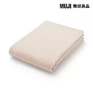 【MUJI 無印良品】柔軟薄型小浴巾/ 米色