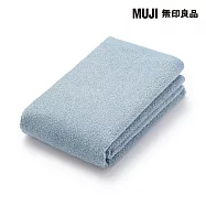 【MUJI 無印良品】柔軟薄型面用巾/ 藍色
