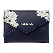 【日本Mark&rsquo;s】PAUL & JOE 卡片收納夾 ‧ 海軍藍西洋菊